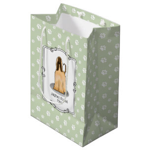 Afghanische Hunde-Mama Afghanische Mama (fawn) Nie Mittlere Geschenktüte