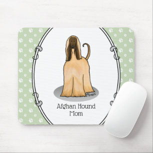 Afghanische Hunde-Mama Afghanische Mama (fawn) Nie Mousepad
