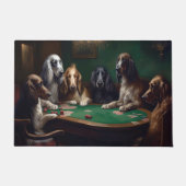 Afghanische Hunde Poker spielen Kunst Fußmatte (Vorderseite)