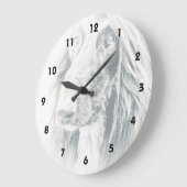 Afghanische Hundkunst Große Wanduhr (Winkel)