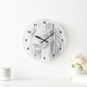 Afghanische Hundkunst Große Wanduhr (Zuhause)