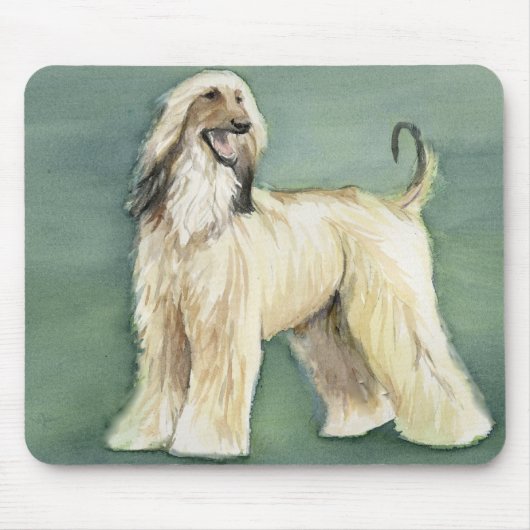 Afghanische Jagdhund-Kunst-Mausunterlage Mousepad (Vorne)