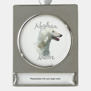 Afghanische Mama 2 Banner-Ornament Silber