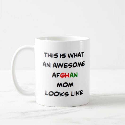 afghanische Mutter, phantastisch Kaffeetasse (Links)