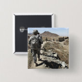 Afghanische Nationalarmee und US-Soldaten Button (Vorne & Hinten)