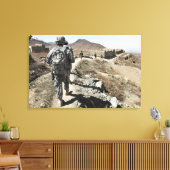 Afghanische Nationalarmee und US-Soldaten Leinwanddruck (Insitu (Wohnzimmer))