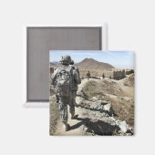 Afghanische Nationalarmee und US-Soldaten Magnet (Vorderseite/Rückseite)