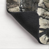Afghanische Nationalarmee und US-Soldaten Mousepad (Ecke)