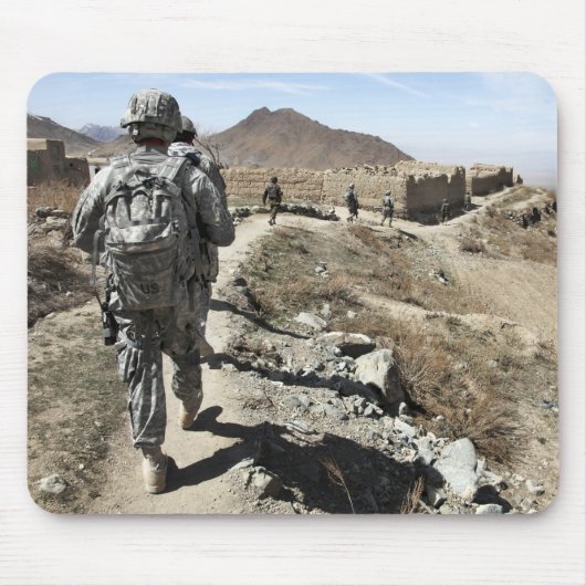 Afghanische Nationalarmee und US-Soldaten Mousepad (Vorne)