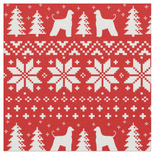 Afghanische Silhouetten Weihnachtsfeiertag Stoff