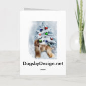 Afghanische Weihnachtsgeschenke Feiertagskarte (Rückseite)