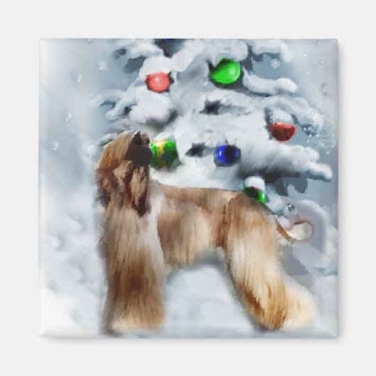 Afghanische Weihnachtsgeschenke Magnet (Vorne)