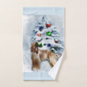 Afghanische Weihnachtszeit Badhandtuch Set (Handtuch)