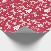 Afghanische Weihnachtszeit Geschenkpapier (Ecke)