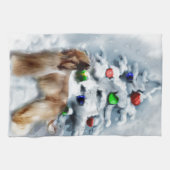 Afghanische Weihnachtszeit Küchentuch (Horizontal)