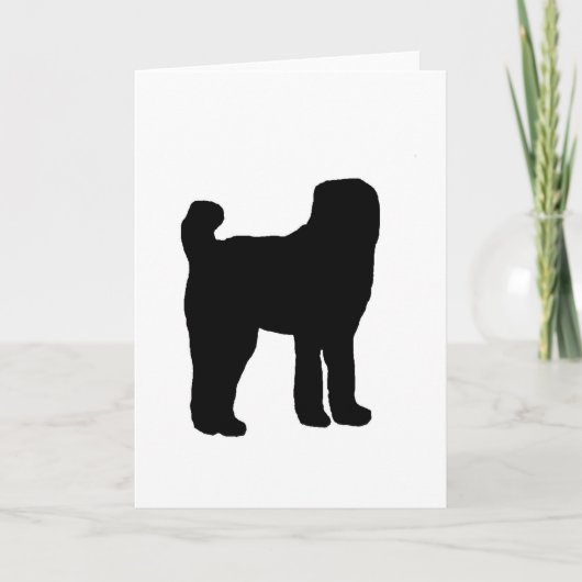 afghanischer Hirte-Silhouette Karte (Vorderseite)