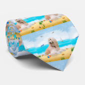 Afghanischer Hund am Strand Krawatte (Gerollt)