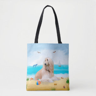 Afghanischer Hund am Strand Tasche