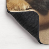 Afghanischer Hund auf einem Sofa Mousepad (Ecke)