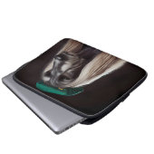 afghanischer Hund in St. Patrick's Day Dress Laptopschutzhülle (Vorne Knopf)