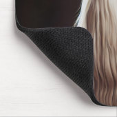 afghanischer Hund in St. Patrick's Day Dress Mousepad (Ecke)