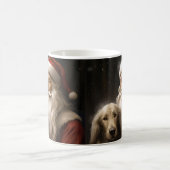 Afghanischer Hund mit Weihnachtsmann Weihnachten Kaffeetasse (Mittel)