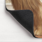 Afghanischer Hund stehend im Zimmer, Ende Abschnit Mousepad (Ecke)