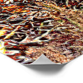 Afghanischer Hundehund im Wald Poster (Ecke)