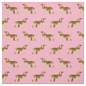 afghanischer rosa Hund Stoff (Muster)