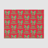 Afghanischer Weihnachtshund & Grüner Bow Seidenpapier (Vorderseite)