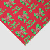 Afghanischer Weihnachtshund & Grüner Bow Seidenpapier (Ausschnitt)