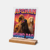 Afghanischer Windhund Acrylschild (Winkel)