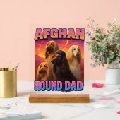 Afghanischer Windhund Acrylschild (Hochzeit)