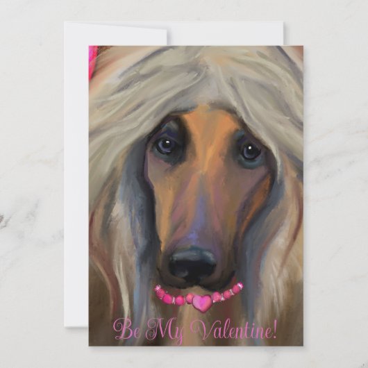 Afghanischer Windhund Feiertagskarte (Vorderseite)