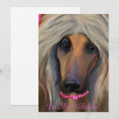 Afghanischer Windhund Feiertagskarte (Vorne/Hinten)