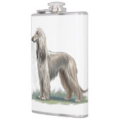 Afghanischer Windhund Flachmann (Links)