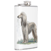 Afghanischer Windhund Flachmann (Rechts)