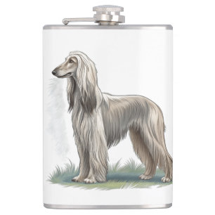 Afghanischer Windhund Flachmann
