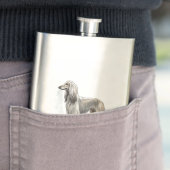 Afghanischer Windhund Flachmann (Beispiel)