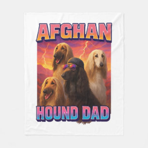 Afghanischer Windhund Fleecedecke