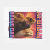 Afghanischer Windhund Fleecedecke (Vorderseite (Horizontal))