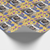 Afghanischer Windhund Geschenkpapier (Ecke)