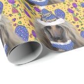 Afghanischer Windhund Geschenkpapier (Rolleneckpunkt)