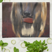 Afghanischer Windhund Geschirrtuch (Gefaltet)