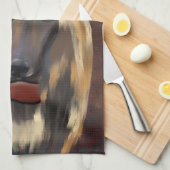 Afghanischer Windhund Geschirrtuch (Viertel Falte)