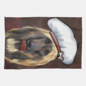 Afghanischer Windhund Geschirrtuch (Horizontal)