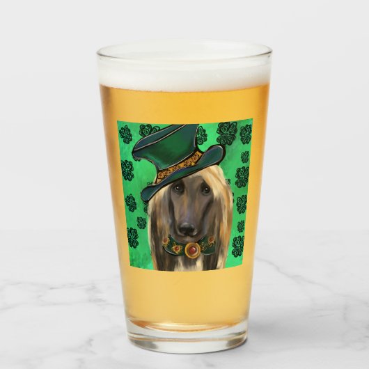AFGHANISCHER WINDHUND GLAS (Vorne (Gefüllt))