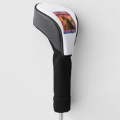 Afghanischer Windhund Golf Headcover (angewinkelt)