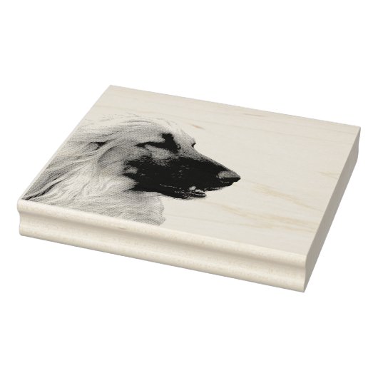 Afghanischer Windhund Gummistempel (Stempel)