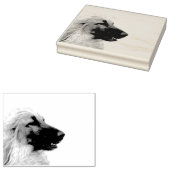 Afghanischer Windhund Gummistempel (Stempel)